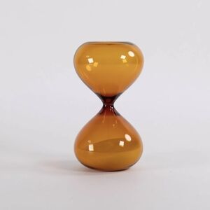 Hourglass Decor - 3 minutes, Amber, Glass